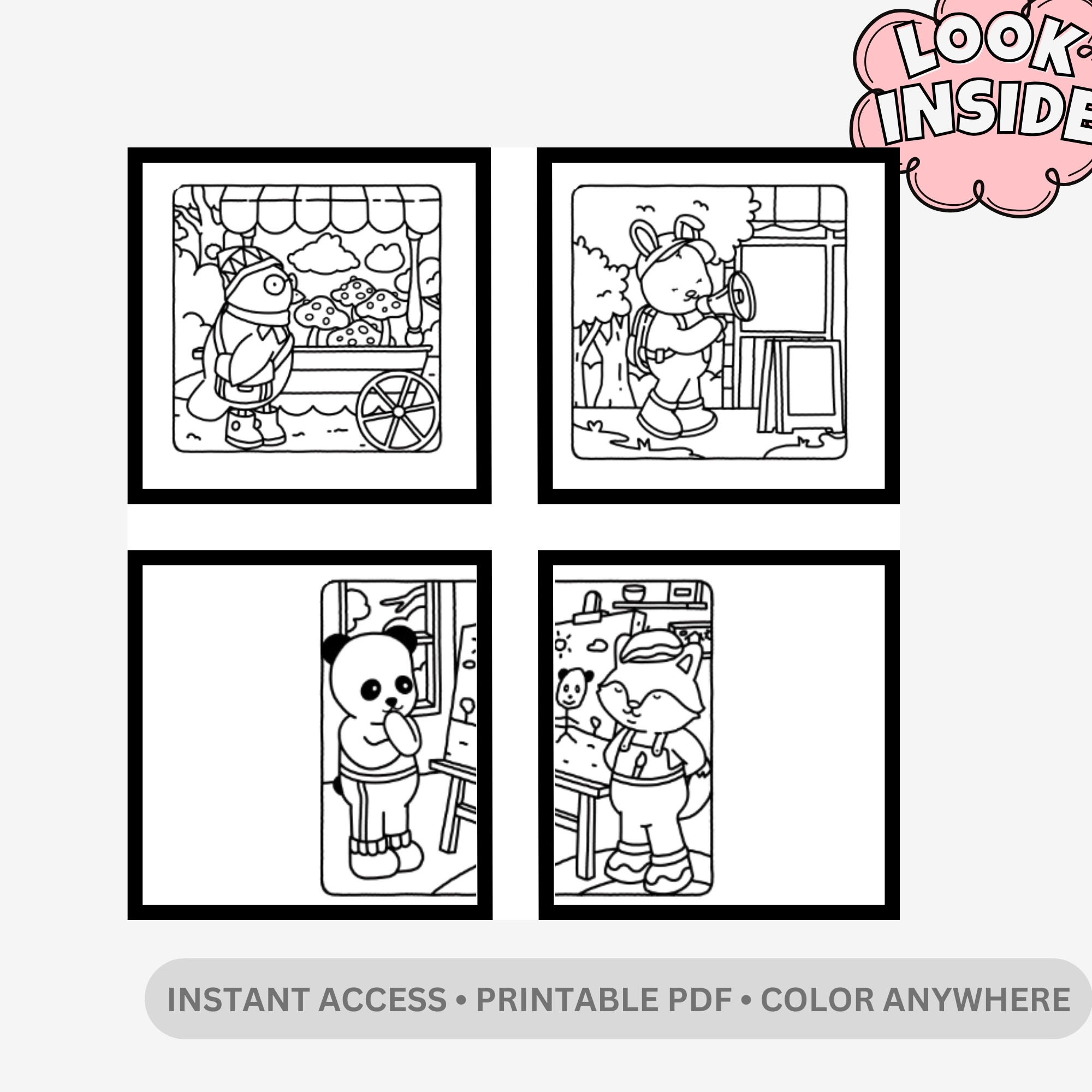Browmies Universe: Galactic Adventures & Starry Dreams – 16 Pages (32 Unique Mini Designs) of Bold & Easy Kawaii Space Art - Image 2