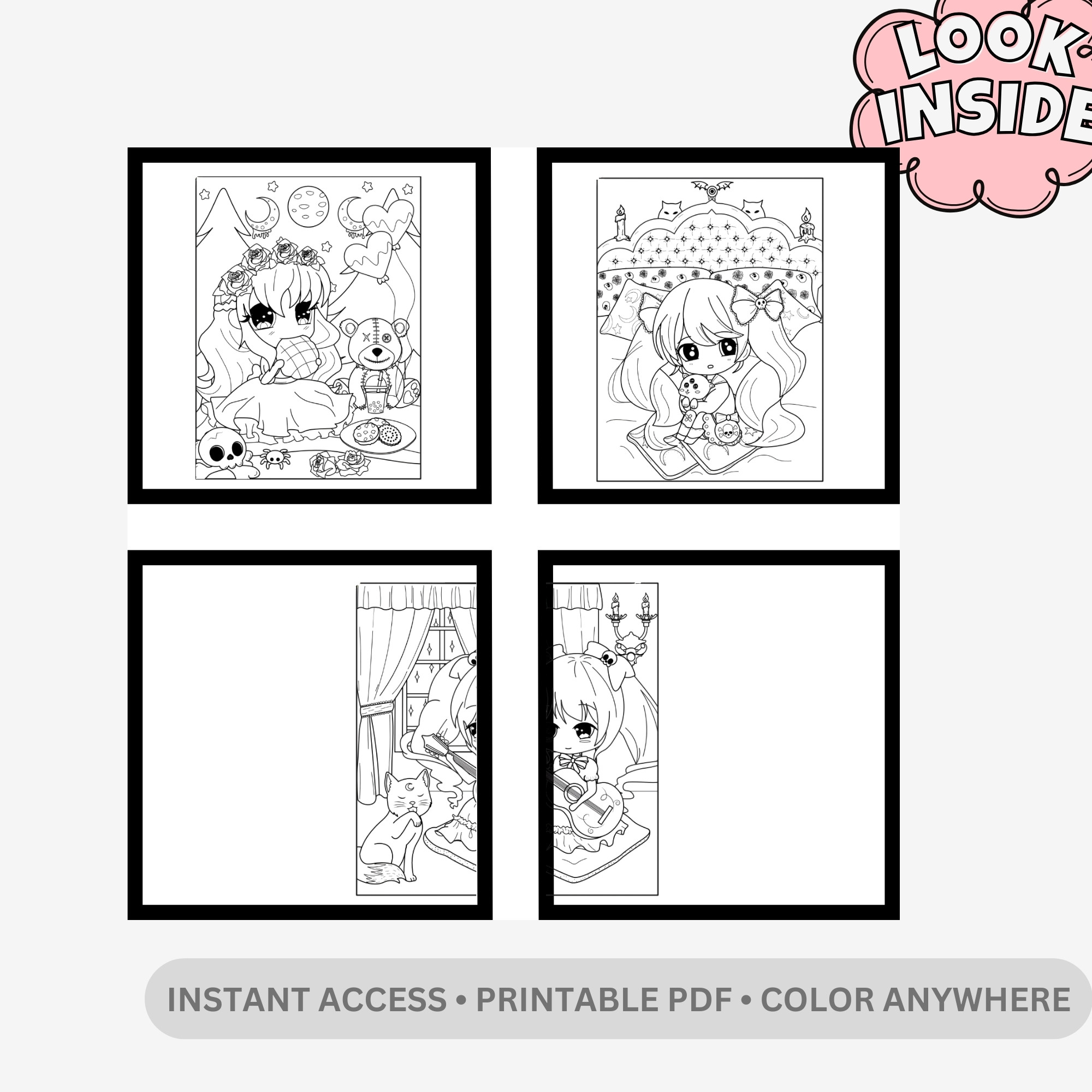 Chibi Lolita: Elegant Fashion & Cute Victorian Vibes – 26 Pages of Bold & Easy Kawaii Doll Designs - Image 2