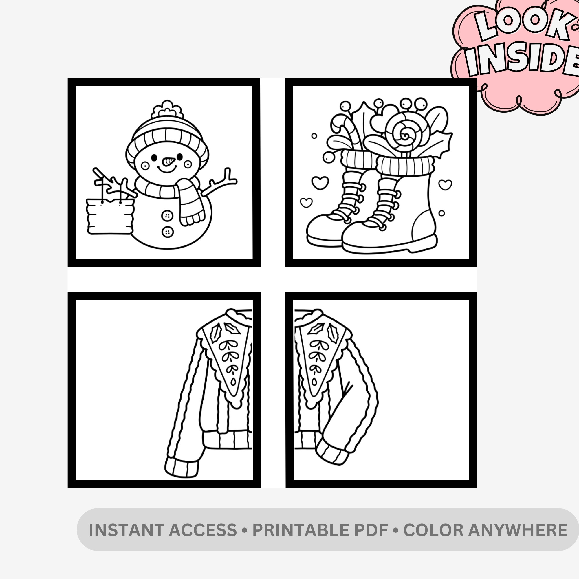 Xmas Cute: Adorable Holiday Adventures Coloring Book – Bold & Easy Christmas Designs - Image 2