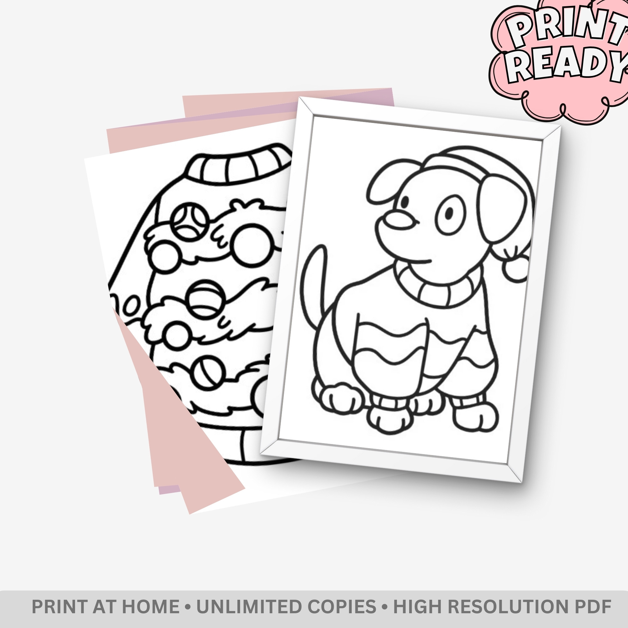 Christmas Bold & Easy - 53 Pages of Jumbo Kawaii Holiday Scenes & Cozy Winter Art - Image 4