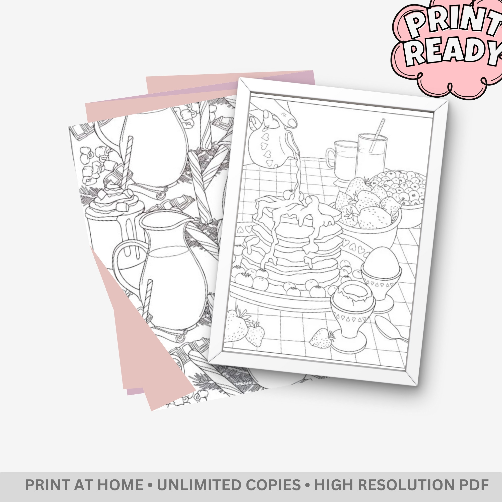 Happy Home: Hygge Living – 30 Pages of Bold & Easy Cozy Interior Scenes - Image 4
