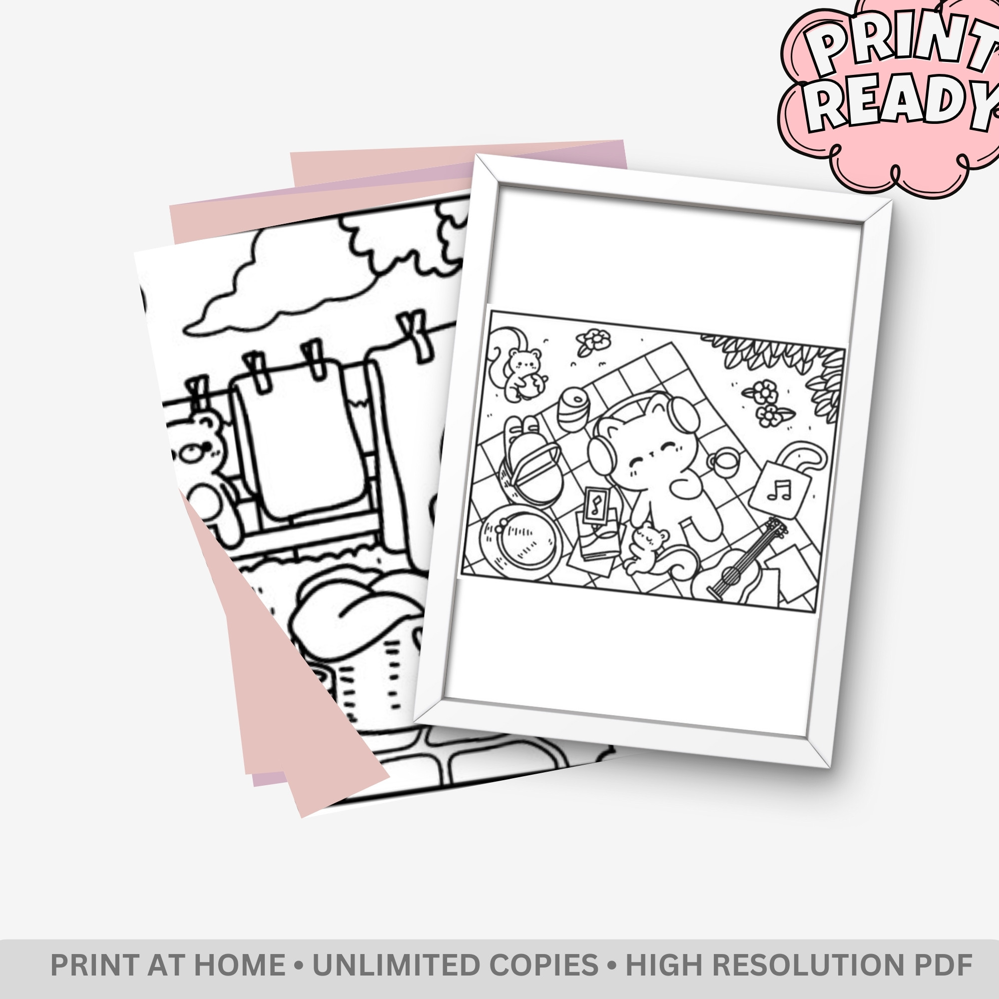 Kawaii Cozy: Super Cute Adventures Coloring Book – Bold & Easy Designs for Ultimate Relaxation - Image 4