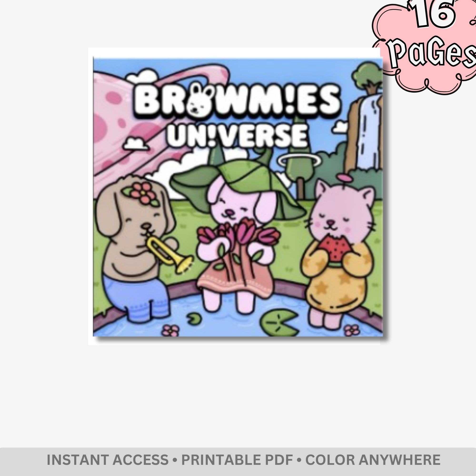 Browmies Universe: Galactic Adventures & Starry Dreams – 16 Pages (32 Unique Mini Designs) of Bold & Easy Kawaii Space Art