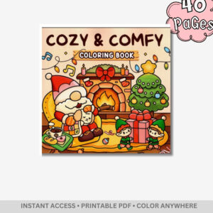 Cozy & Comfy - Artist Wisdom: Inspiring Quotes & Warm Scenes – 51 Pages of Jumbo Bold & Easy Motivational Art