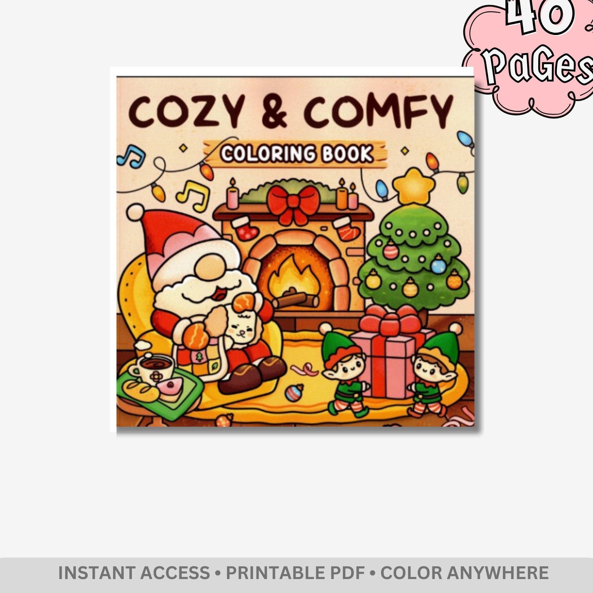 Cozy & Comfy - Artist Wisdom: Inspiring Quotes & Warm Scenes – 51 Pages of Jumbo Bold & Easy Motivational Art