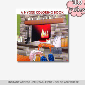 Happy Home: Hygge Living – 30 Pages of Bold & Easy Cozy Interior Scenes