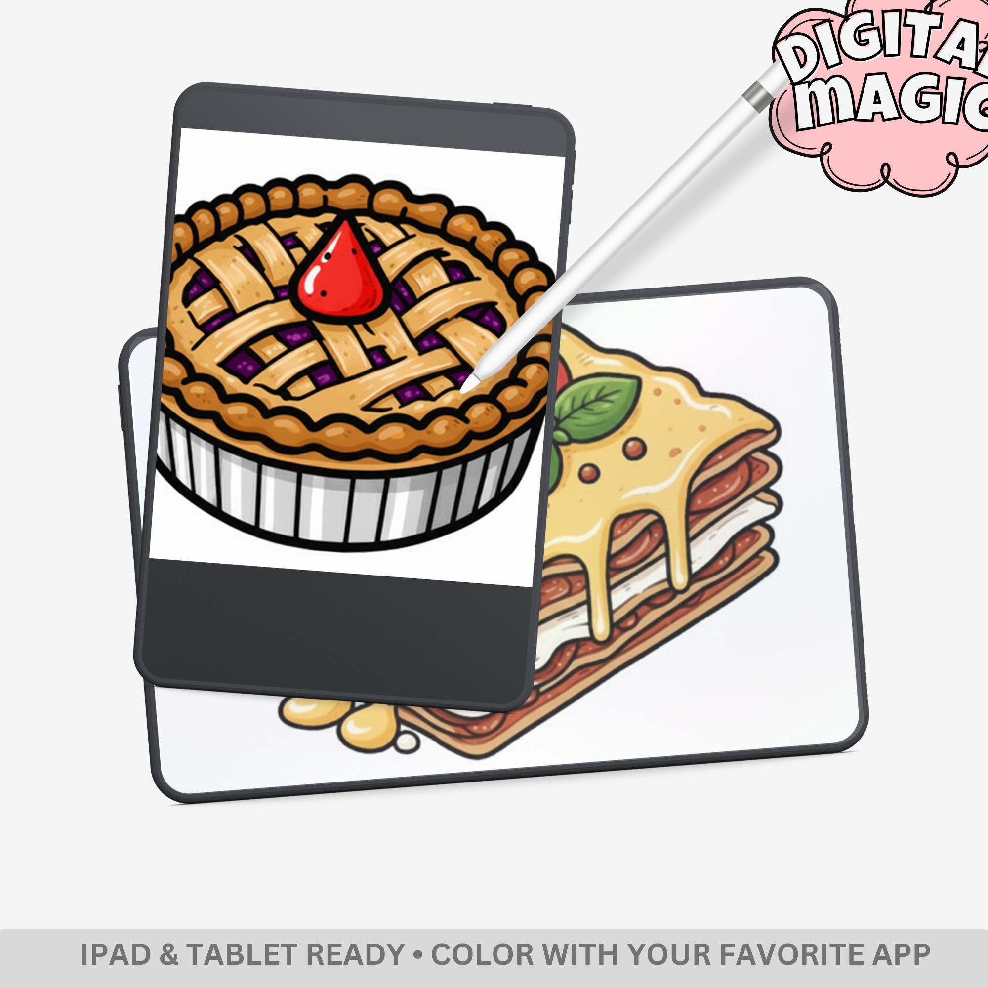 Food & Snacks: Delicious Adventures Coloring Book – Bold & Easy Comfort Food Designs - Image 3