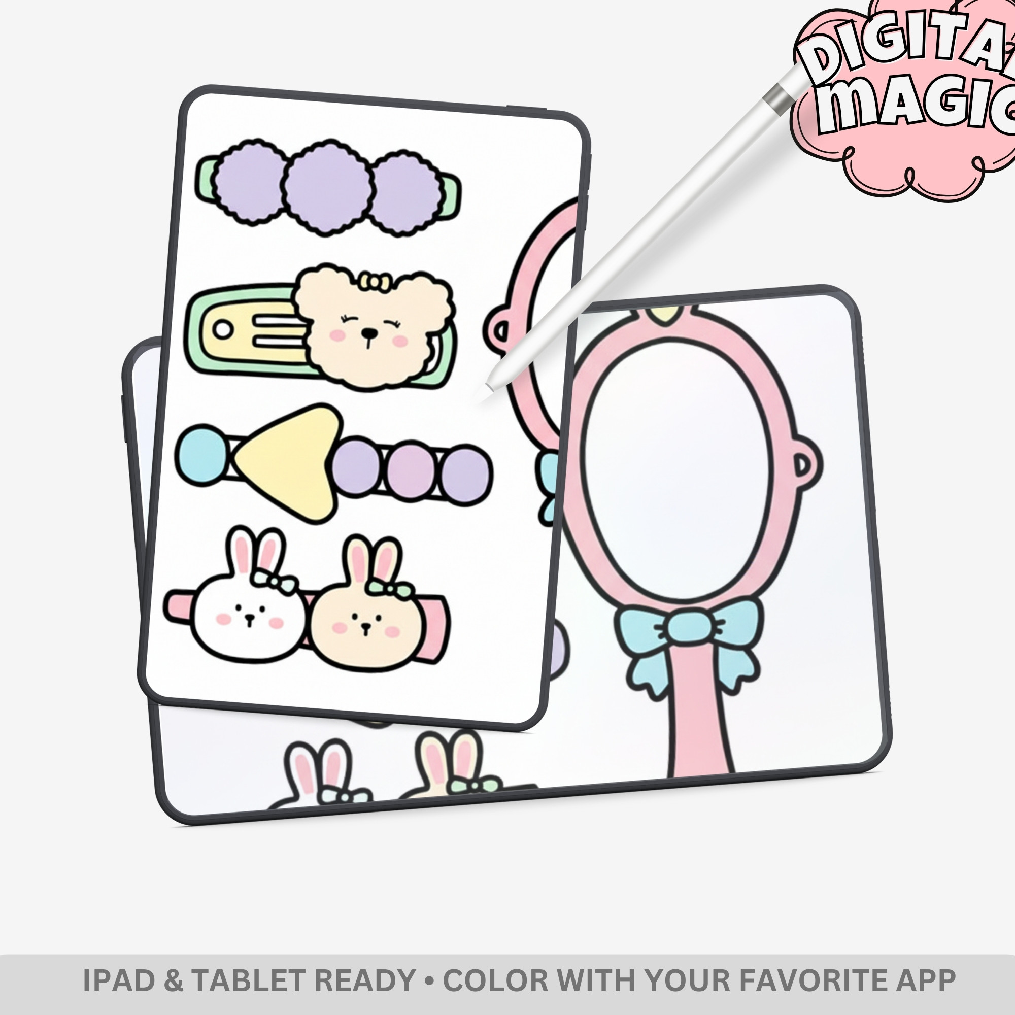 Beauty Stuff: Glamour & Self-Care Coloring Book – 41 Pages of Bold & Easy Cosmetics, Fashion & Relaxation Designs - Image 3