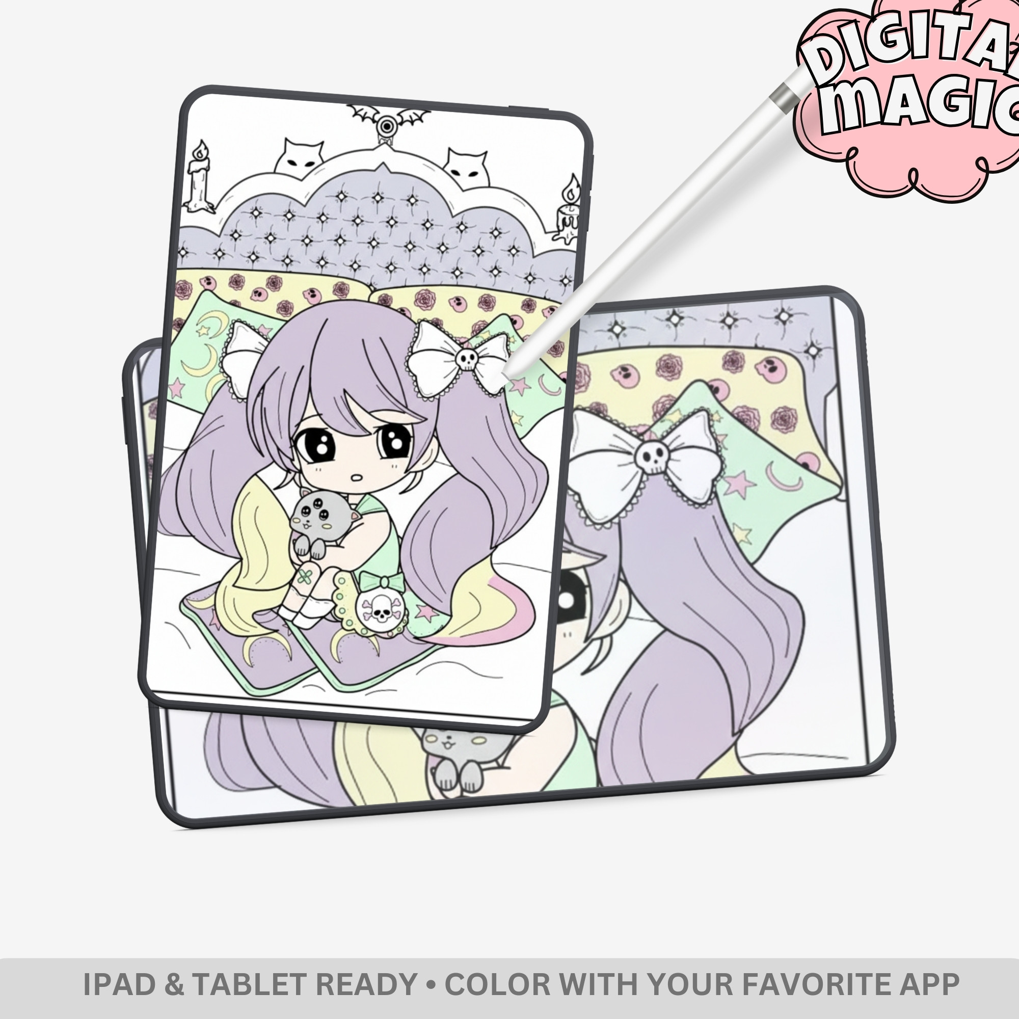 Chibi Lolita: Elegant Fashion & Cute Victorian Vibes – 26 Pages of Bold & Easy Kawaii Doll Designs - Image 3