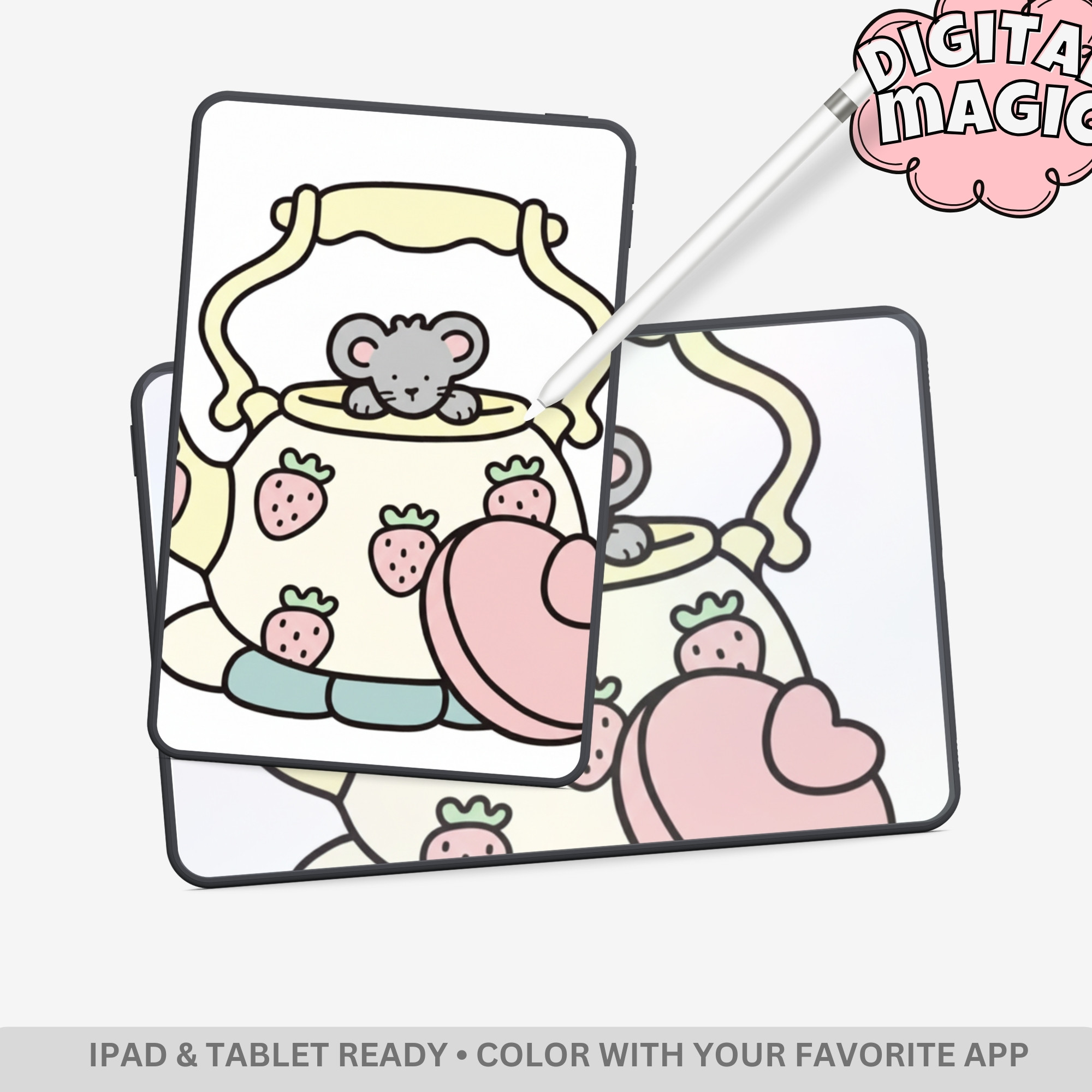 Cozy and Cute: Daily Joy & Tiny Delights – 54 Pages of Jumbo Bold & Easy Kawaii Lifestyle Art - Image 3