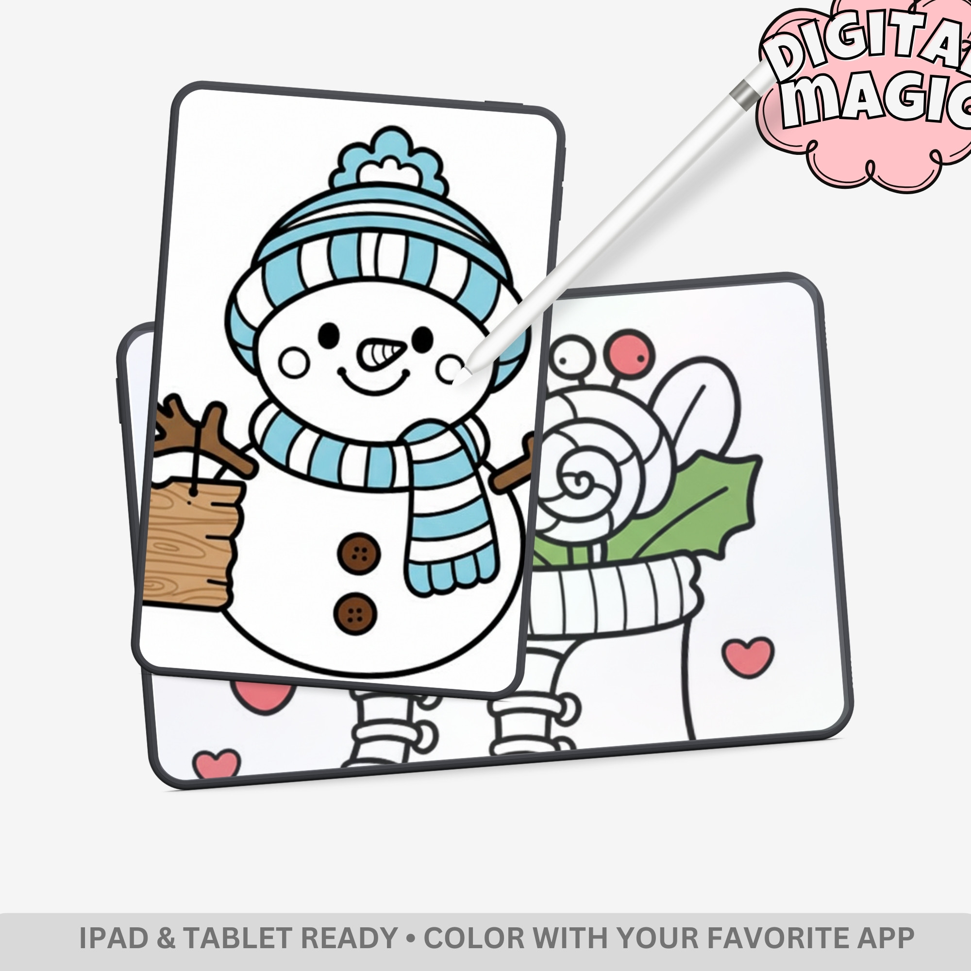 Xmas Cute: Adorable Holiday Adventures Coloring Book – Bold & Easy Christmas Designs - Image 3