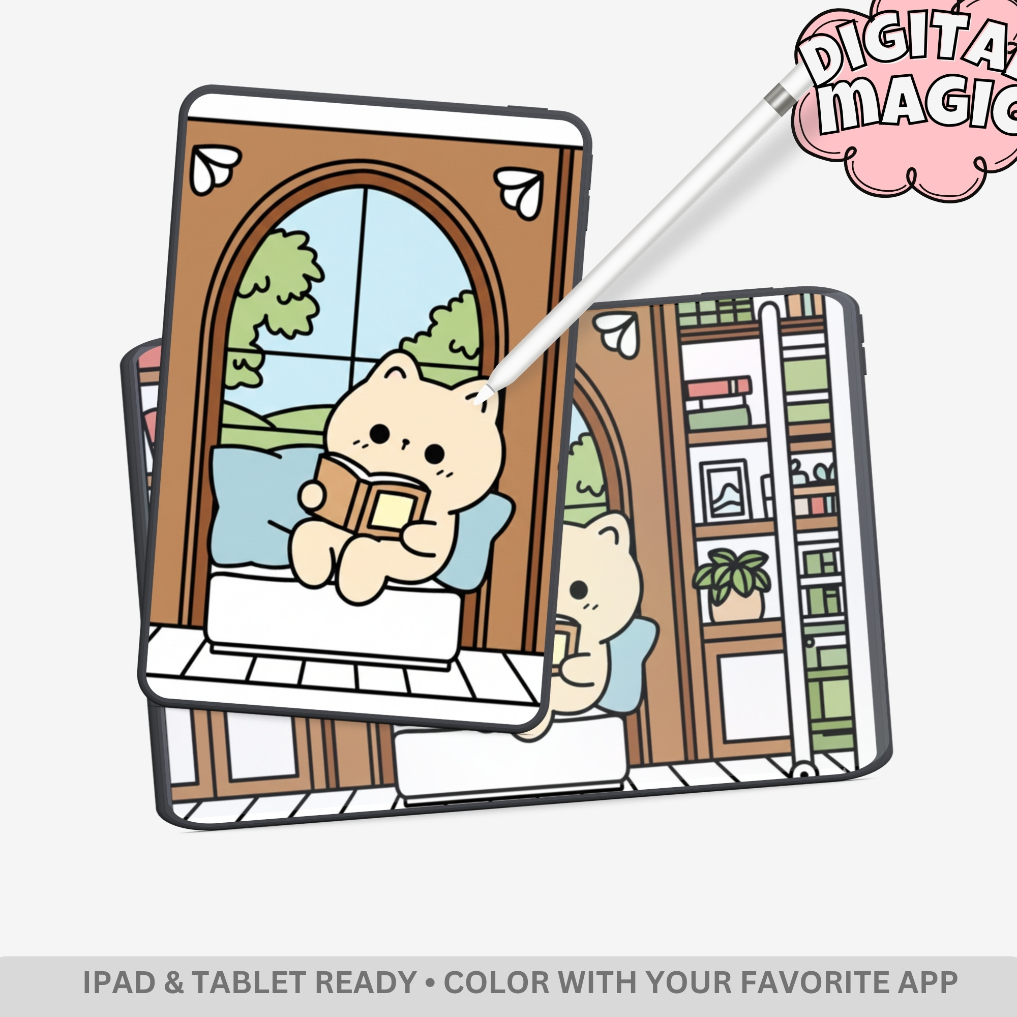 Kawaii Cozy: Super Cute Adventures Coloring Book – Bold & Easy Designs for Ultimate Relaxation - Image 3